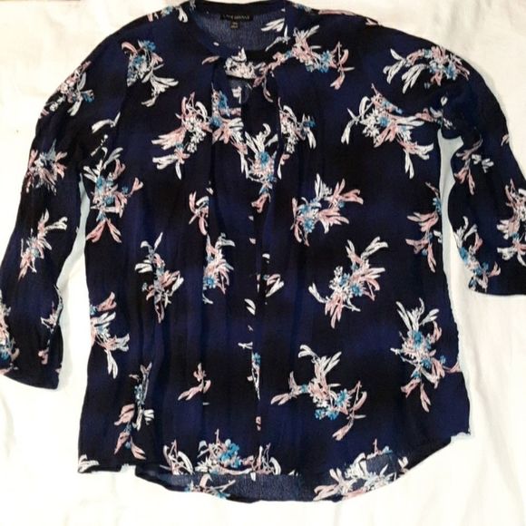 Lane Bryant‎ Spring Floral Print CHOKER-NECK Tunic - Picture 3 of 7